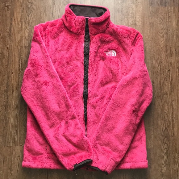 Women’s Pink & Brown Fleece North Face Jacket - Picture 2 of 5